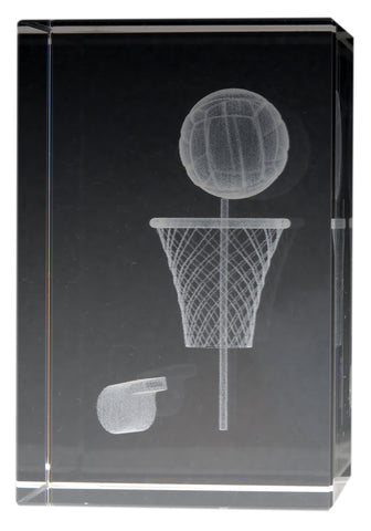 Netball - 3D Crystal Award