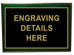Green Timber Plaque