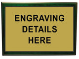 Green Timber Plaque