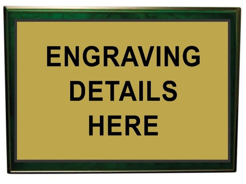 Green Timber Plaque